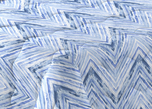 Trapunta Piumone Letto Invernale Imbottita 300gr Scaldanotti Zaira - 1 Piazza - Blu