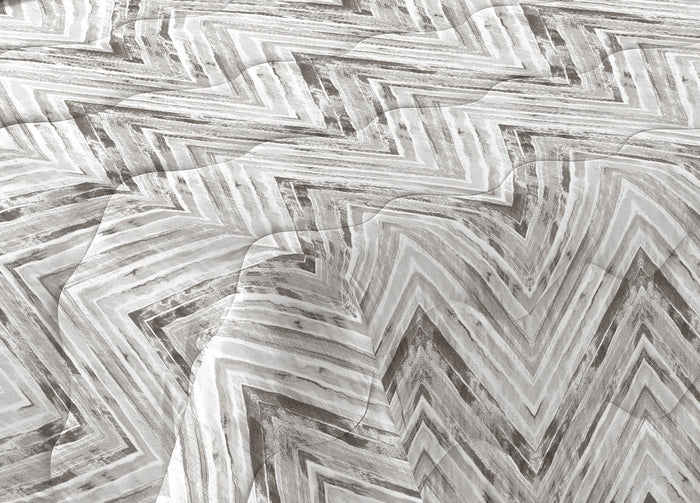 Trapunta Piumone Letto Invernale Imbottita 300gr Scaldanotti Zaira - 1 Piazza - Grigio