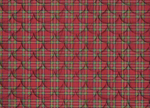 Trapunta Piumone Invernale Linea Pensieri Delicati Disegno Tartan Scozzese - Singolo - Rosso