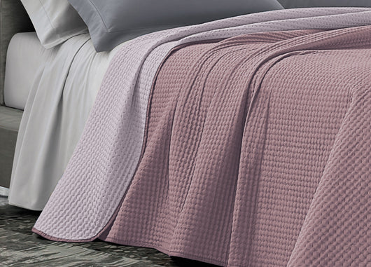 Quilt Trapuntino Estivo 100gr/mq Bicolor Double Face Tinta Unita Modello Cloe - Singolo - Cipria