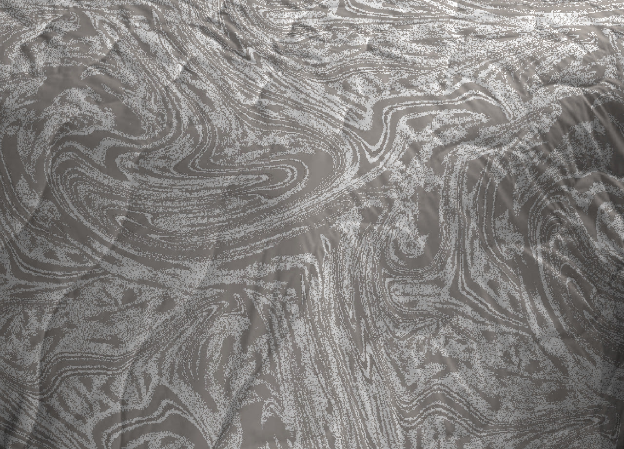 Trapuntino Piumino Estivo Primaverile 100gr/mq Leggero Disegno Splash - 1 Piazza E Mezza - Beige