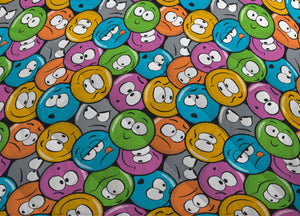 Trapuntino Piumino Estivo Primaverile 100gr/mq Leggero Disegno Emoji - 1 Piazza E Mezza - Emoji