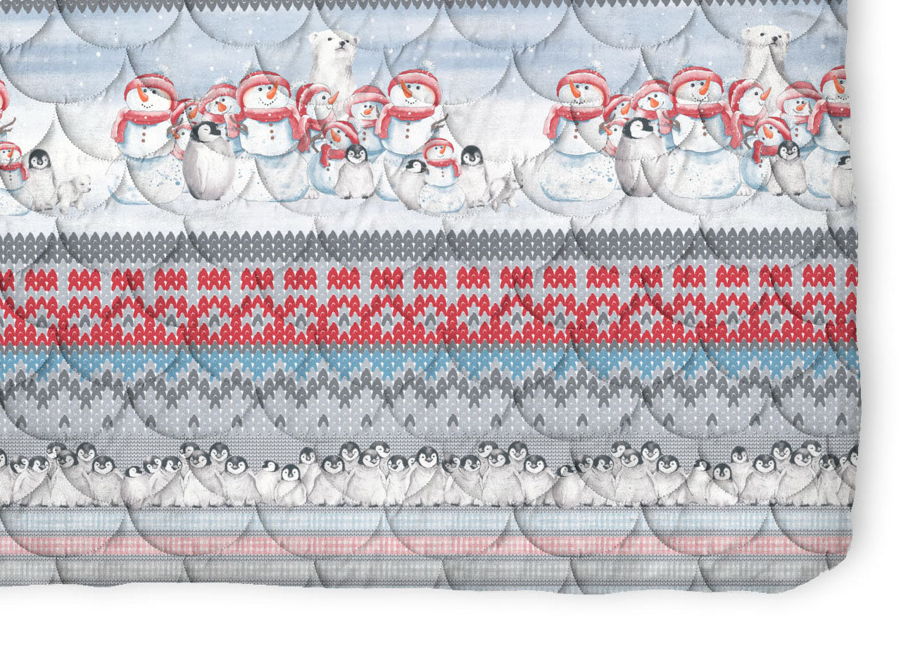 Trapunta Piumone Invernale Linea Pensieri Delicati Disegno Inverno Polare - Singolo - Rosso