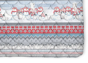 Trapunta Piumone Invernale Linea Pensieri Delicati Disegno Inverno Polare - Singolo - Rosso