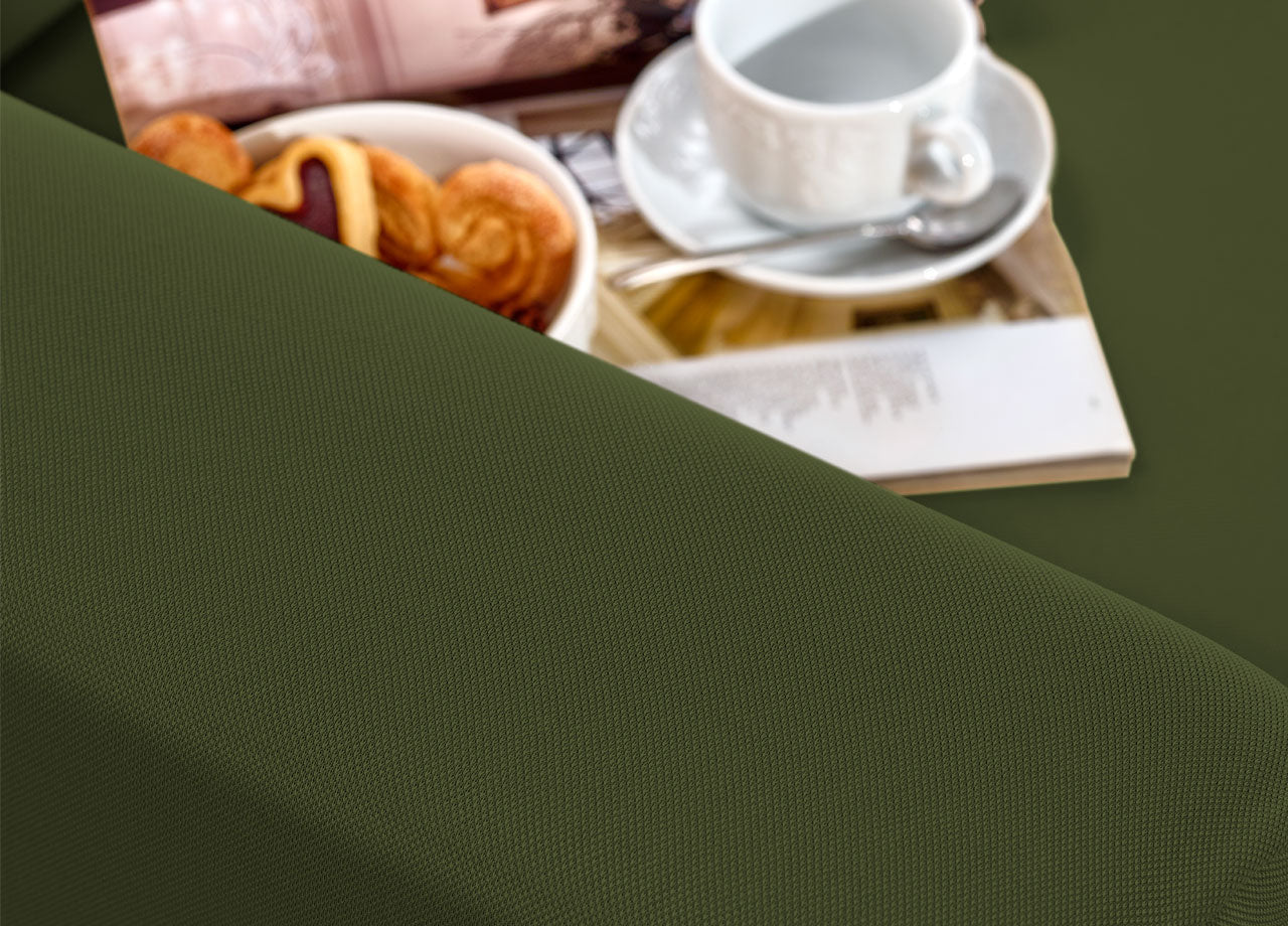 Copridivano E Copri Poltrona Antimacchia Sofà Elasticizzato Modello Magico - Seduta - Verde