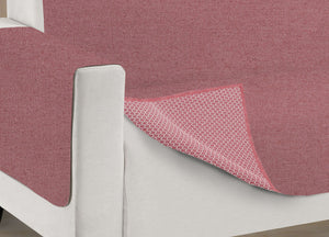 Copridivano Antiscivolo In Tinta Unita Modello O.B. - 2 Posti - Bordeaux