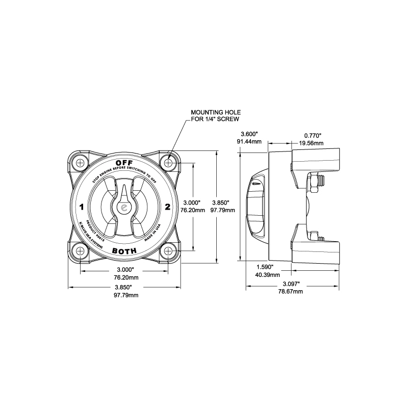 DEVIATORE 0-1-2-BOTH SERIE HD