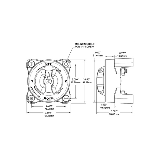 DEVIATORE 0-1-2-BOTH SERIE HD