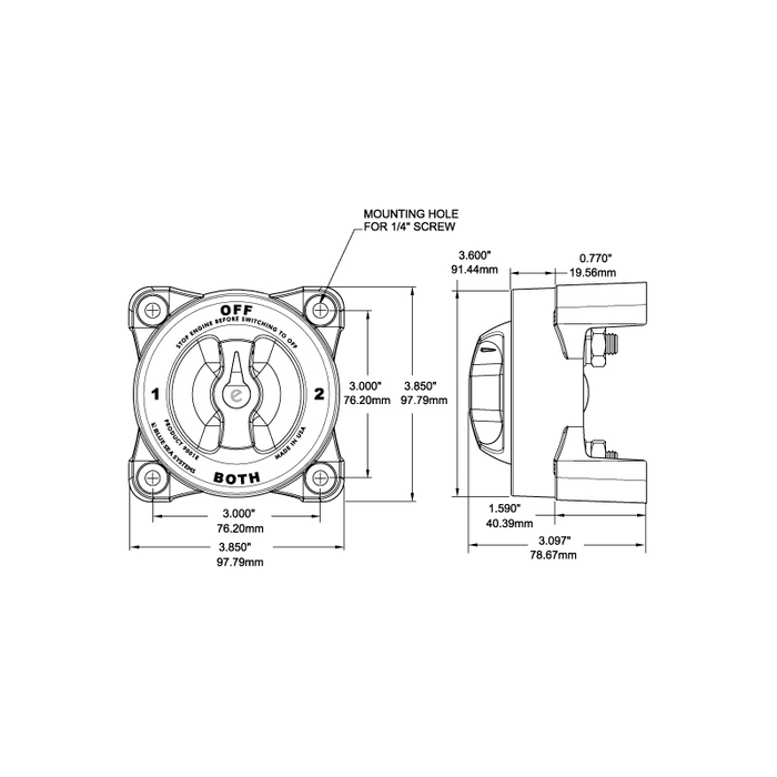 DEVIATORE 0-1-2-BOTH SERIE HD