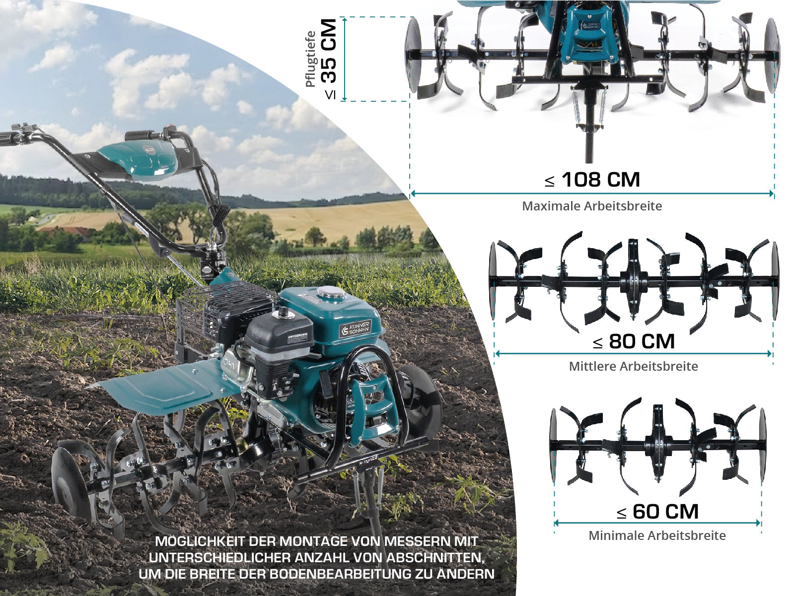 Motozappa a benzina KS 7HP-1050G