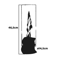 Nizza - Camino a bioetanolo da tavolo per interni ed esterni ø14,5 x H46,5 cm