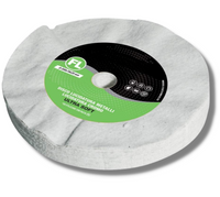 Disco Lucidatura In Cotone Flanella Ultra Soft 200 mm Per Lucidare A Specchio Alluminio Acciaio Inox Cromature Metalli Ottone Rame Mola Lucidante