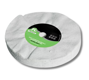 Disco Lucidatura In Cotone Flanella Ultra Soft 300 mm Per Lucidare A Specchio Alluminio Acciaio Inox Cromature Metalli Ottone Rame Mola Lucidante