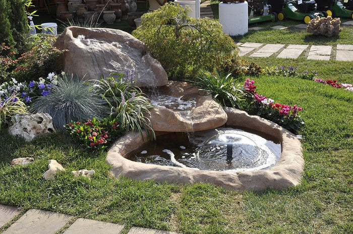 Cascata da giardino marmore con pompa e filtro con laghetto di raccolta resina