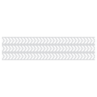 Tappeto in vinile Foglie Vintage grigio cenere 48x198 cm Decochic