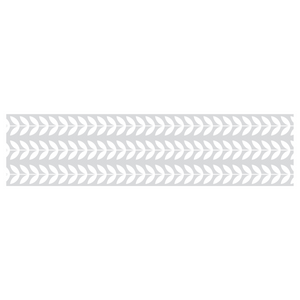 Tappeto in vinile Foglie Vintage grigio cenere 48x198 cm Decochic