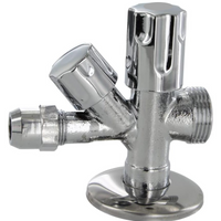 Rubinetto filtro doppio uso ottone cromato combinato attacco lavatrice 1/2 x 3/4