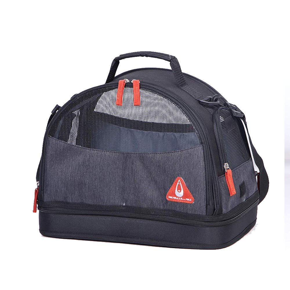 Trasportino per cani e gatti casetta & cuscino 3 in 1 max 4 kg maluku small black