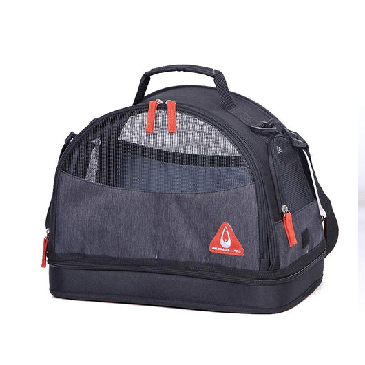 Trasportino per cani e gatti casetta & cuscino 3 in 1 max 4 kg maluku small black