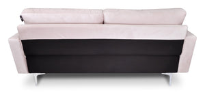 Divano 3 posti in velluto rosa piedi in metallo mod. Chloe DI-CH19VLT-PM