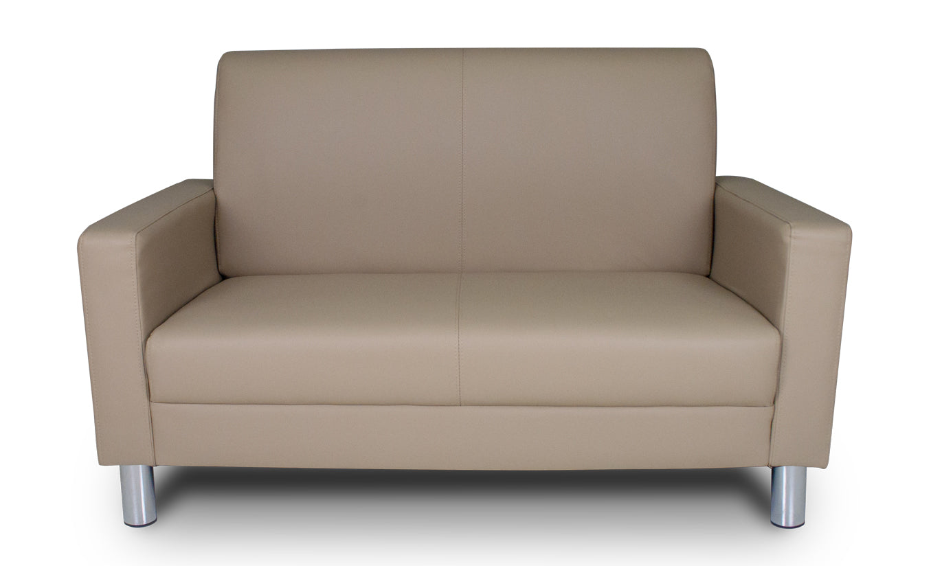 Divano 2 posti in ecopelle mod. Charlie Colore: Tortora DI-CHA03PU