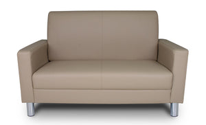 Divano 2 posti in ecopelle mod. Charlie Colore: Tortora DI-CHA03PU