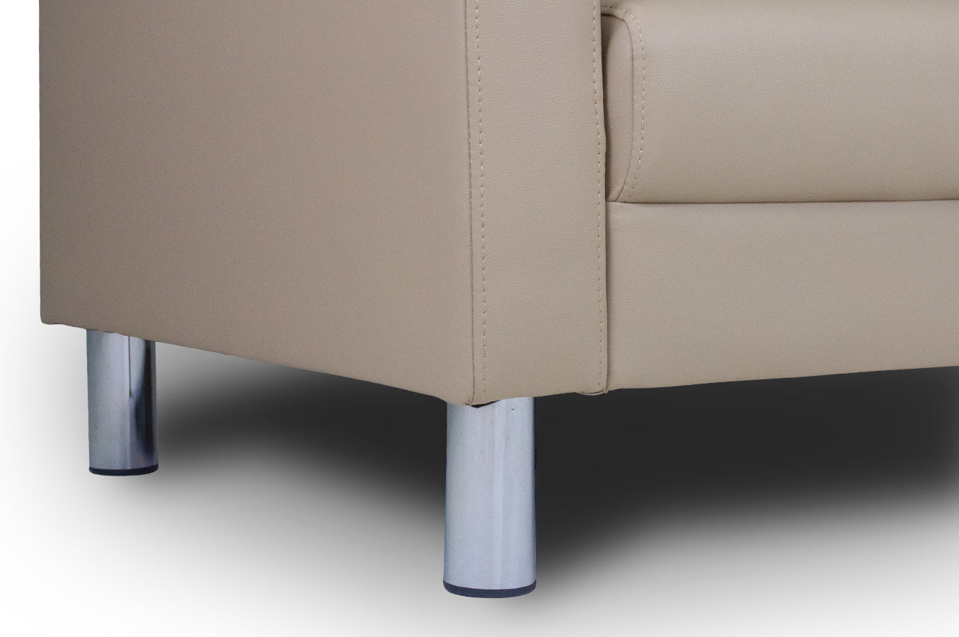 Divano 2 posti in ecopelle mod. Charlie Colore: Tortora DI-CHA03PU