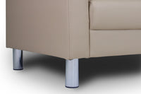 Divano 2 posti in ecopelle mod. Charlie Colore: Tortora DI-CHA03PU