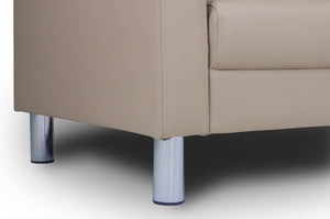 Divano 2 posti in ecopelle mod. Charlie Colore: Tortora DI-CHA03PU