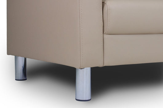 Divano 2 posti in ecopelle mod. Charlie Colore: Tortora DI-CHA03PU