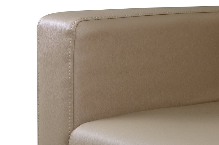 Divano 2 posti in ecopelle mod. Charlie Colore: Tortora DI-CHA03PU