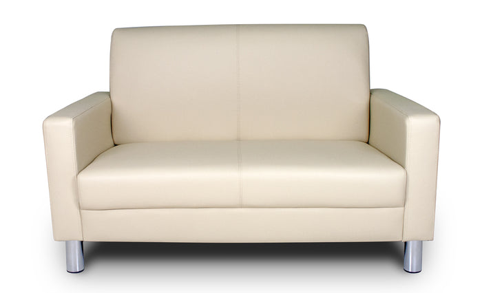 Divano 2 posti in ecopelle beige - Charlie - DI-CHA11PU