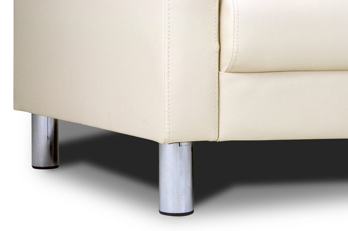 Divano 2 posti in ecopelle beige - Charlie - DI-CHA11PU