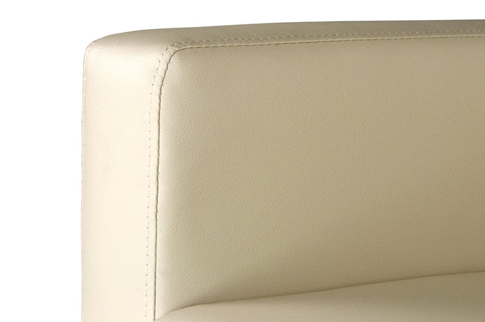 Divano 2 posti in ecopelle beige - Charlie - DI-CHA11PU