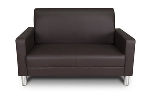 Divano 2 posti in ecopelle mod. Charlie Colore: Testa di moro DI-CHA31PU