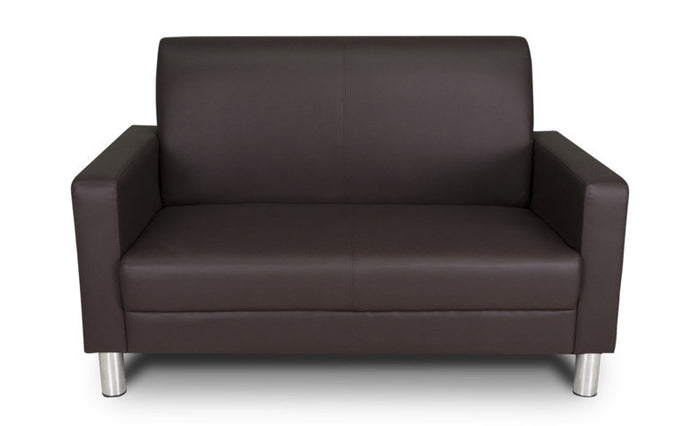 Divano 2 posti in ecopelle mod. Charlie Colore: Testa di moro DI-CHA31PU