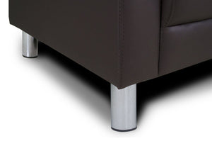 Divano 2 posti in ecopelle mod. Charlie Colore: Testa di moro DI-CHA31PU