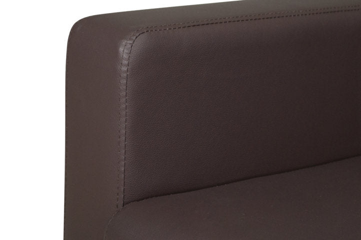 Divano 2 posti in ecopelle mod. Charlie Colore: Testa di moro DI-CHA31PU