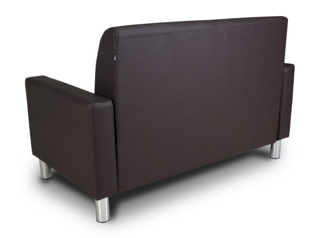 Divano 2 posti in ecopelle mod. Charlie Colore: Testa di moro DI-CHA31PU