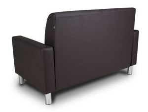 Divano 2 posti in ecopelle mod. Charlie Colore: Testa di moro DI-CHA31PU