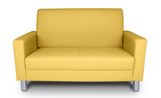 Divano 2 posti in ecopelle mod. Charlie Colore: Giallo senape DI-CHA32PU