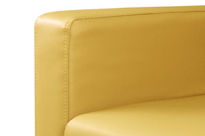 Divano 2 posti in ecopelle mod. Charlie Colore: Giallo senape DI-CHA32PU