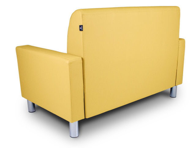Divano 2 posti in ecopelle mod. Charlie Colore: Giallo senape DI-CHA32PU