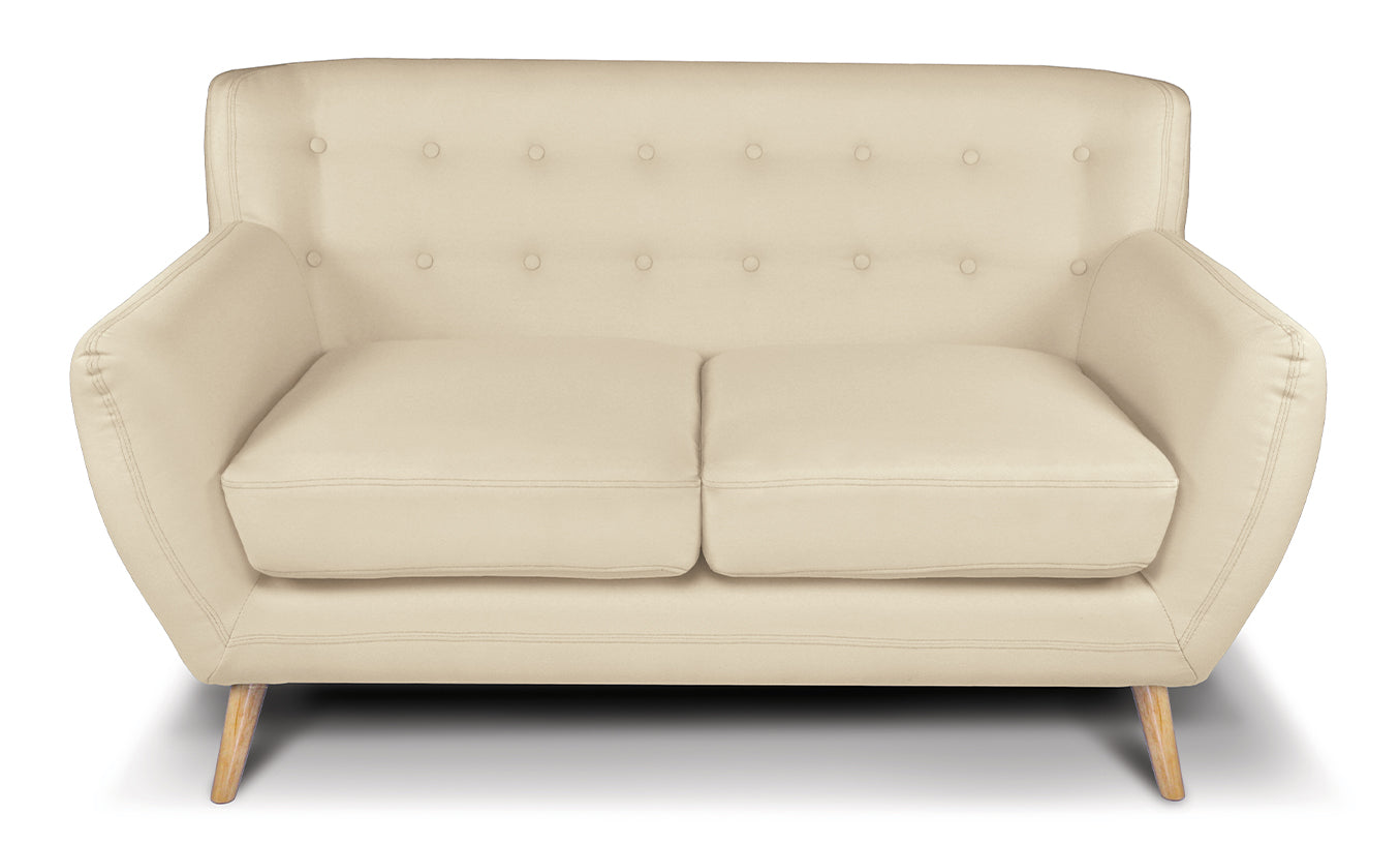 Divano 2 posti in tessuto beige dallo stile scandinavo - Emily - DI-EM162P