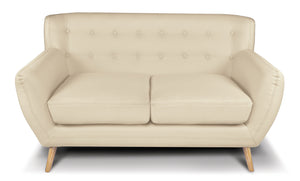 Divano 2 posti in tessuto beige dallo stile scandinavo - Emily - DI-EM162P