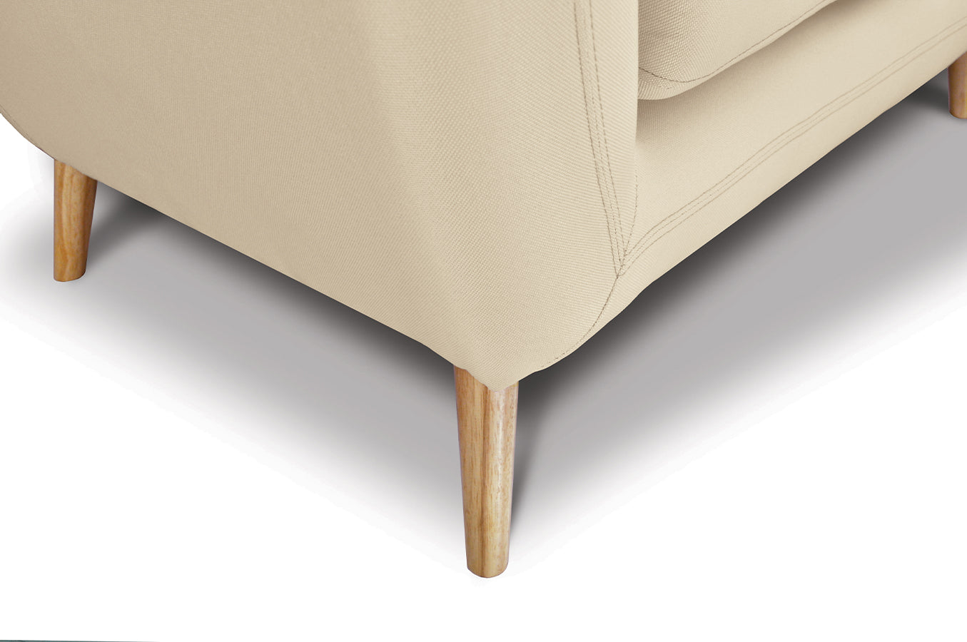 Divano 2 posti in tessuto beige dallo stile scandinavo - Emily - DI-EM162P
