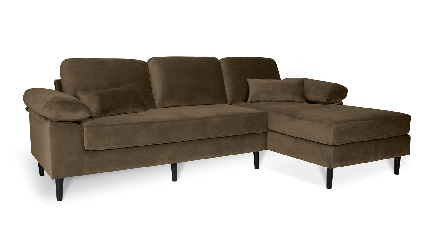 Divano angolare 3 posti con chaise longue destra - Washington