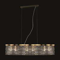 Lampadario Contemporaneo Dune Metallo Oro 6 Luci