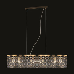 Lampadario Contemporaneo Dune Metallo Oro 6 Luci