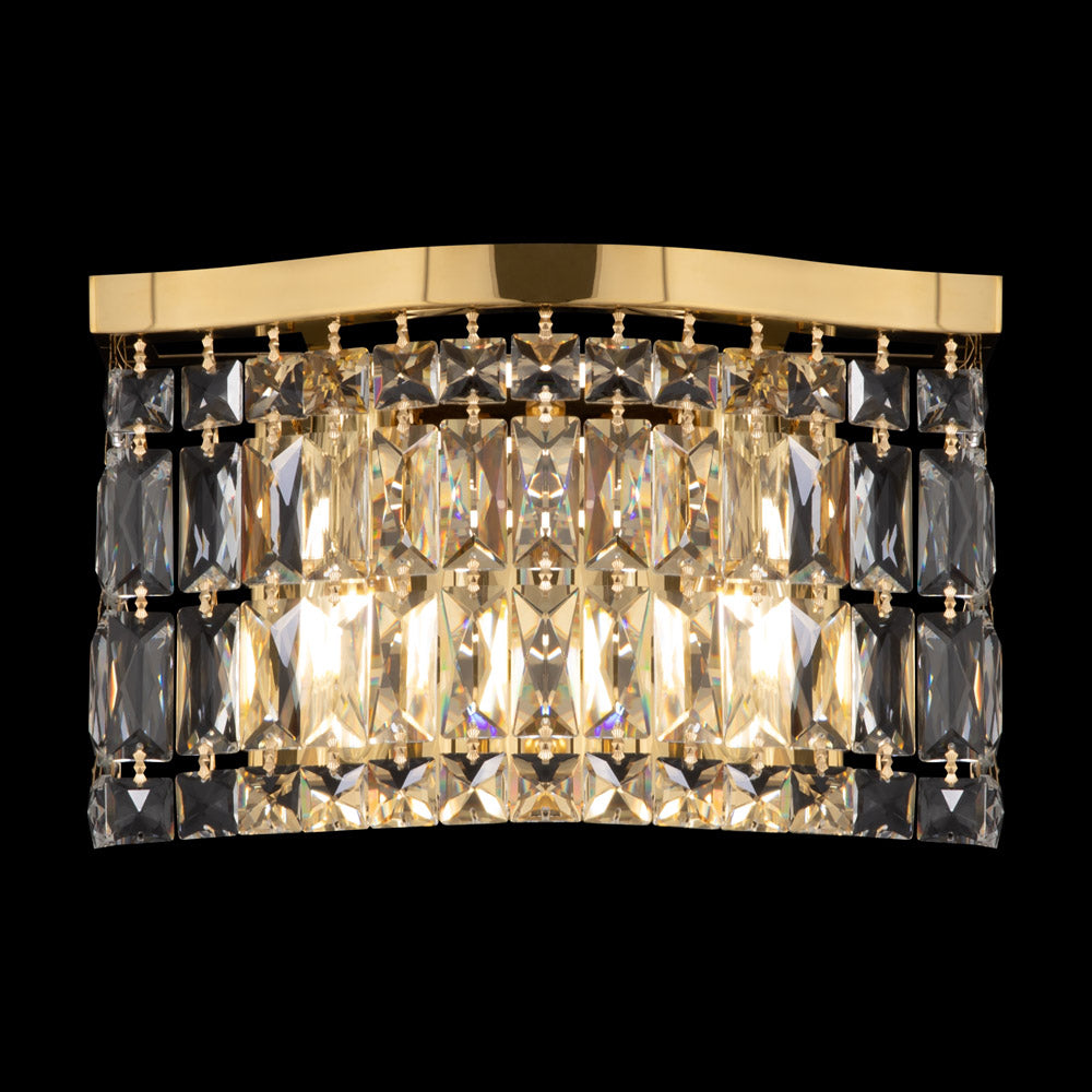 Applique Contemporanea Dune Metallo Oro 2 Luci